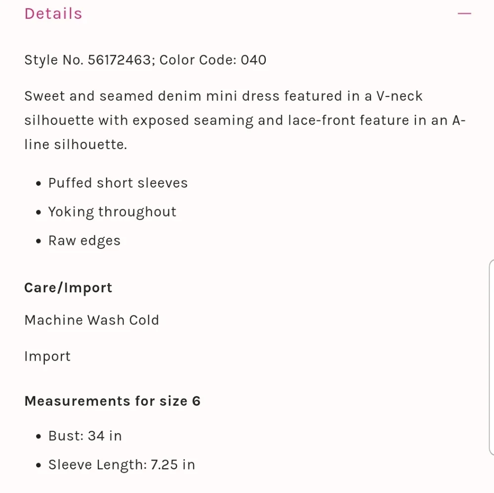 Free People Something Sweet Mini black denim dress - Picture 8 of 8